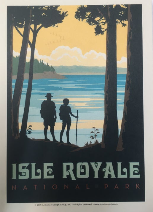 0965H Hikers Postcard