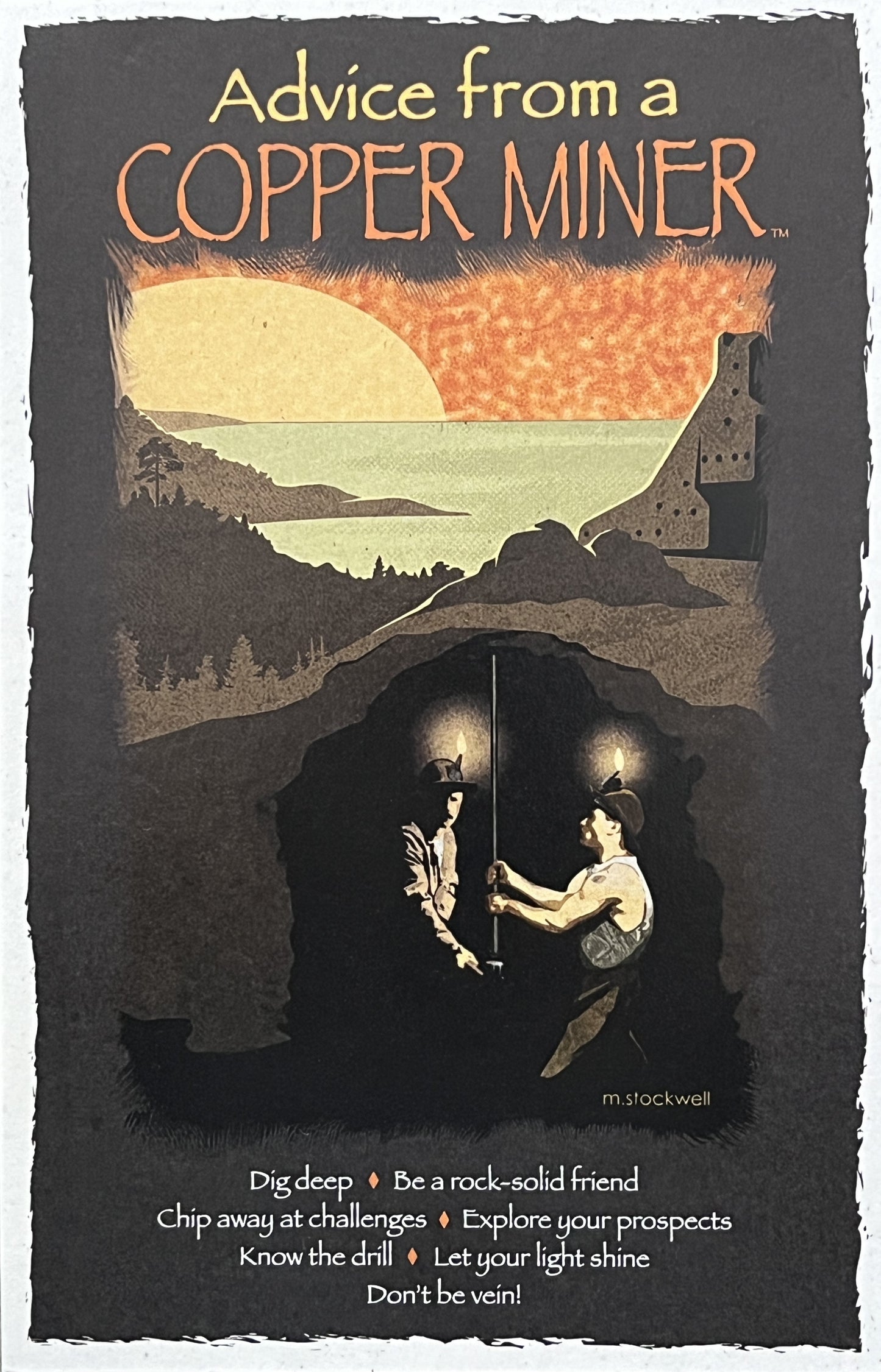 1072 Advice from a Miner Postcard