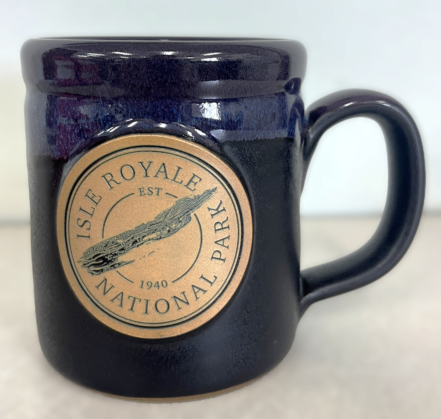 1817 Isle Royale Camper Mug, Onyx with Galaxy marbling