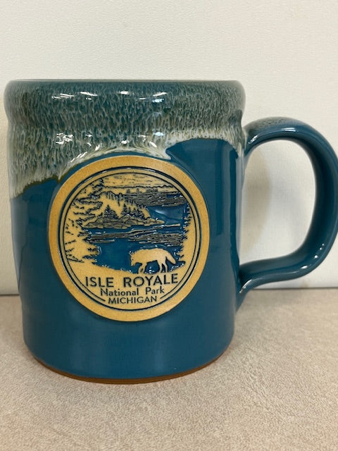 1454 Isle Royale Wolf Mug, Teal