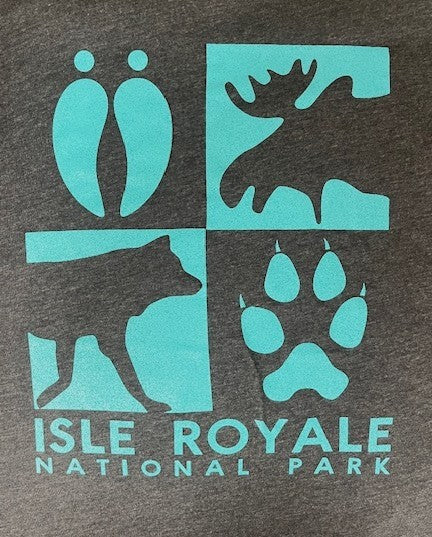 1203 Moose/Wolf Track T shirt