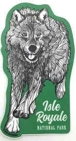 1577 Isle Royale Wolf sticker