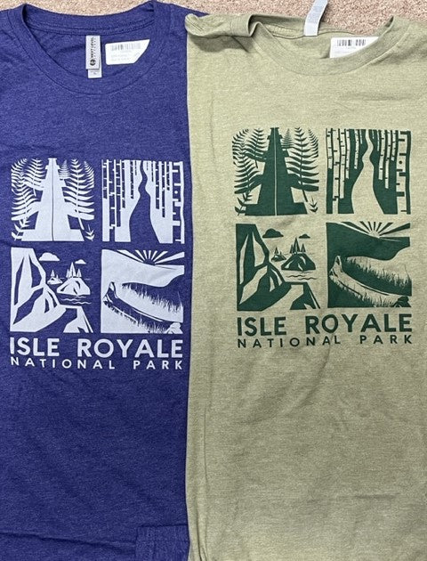 1226  3XL Isle Royale "Habitats" T-shirt