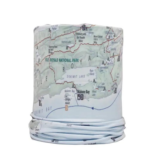 1198 Isle Royale map neck gaiter