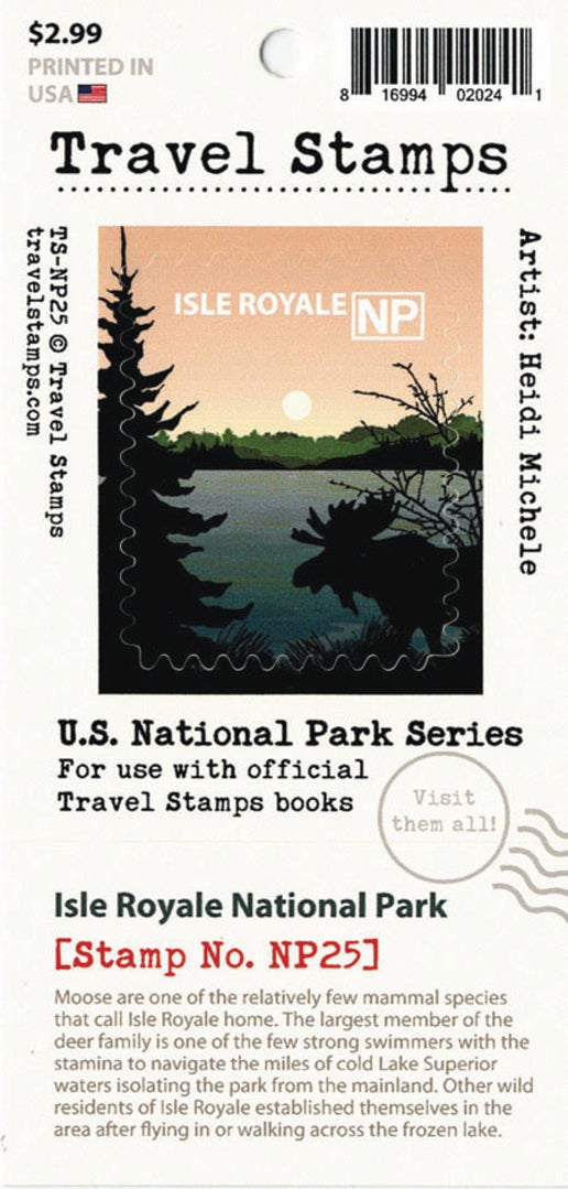 1032 Travel Stamps Isle Royale individual stamp