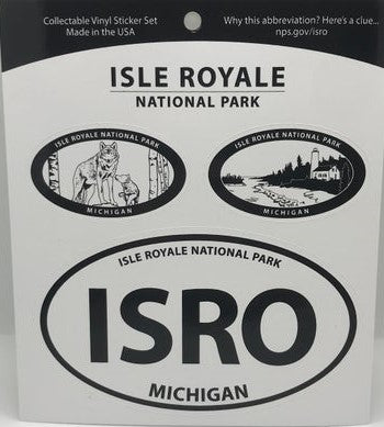 1033 Isle Royale Vinyl sticker set