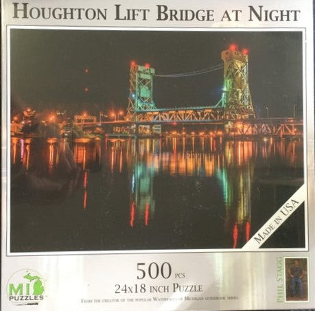 1056 Houghton Lift Bridge at Night