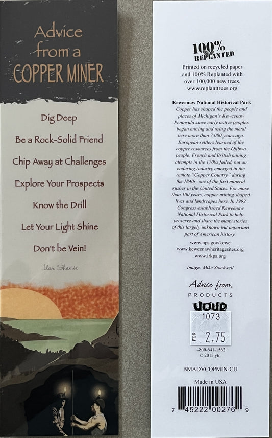 1073 Advice from a copper Miner Bookmark