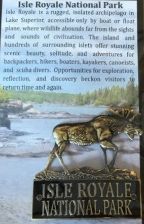 0917M Hiking Medallion (moose cutout)