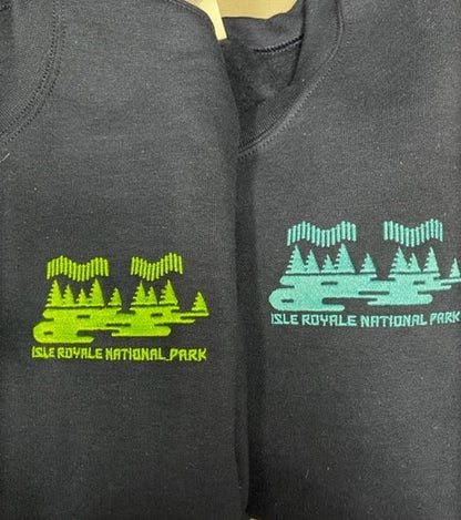 0954 ISRO Navy embroidered Sweatshirt