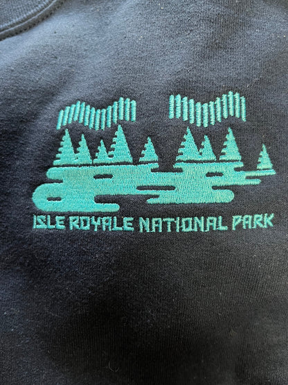 0954 ISRO Navy embroidered Sweatshirt