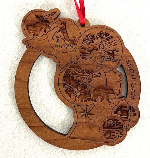 1256 Michigan Parks Ornament