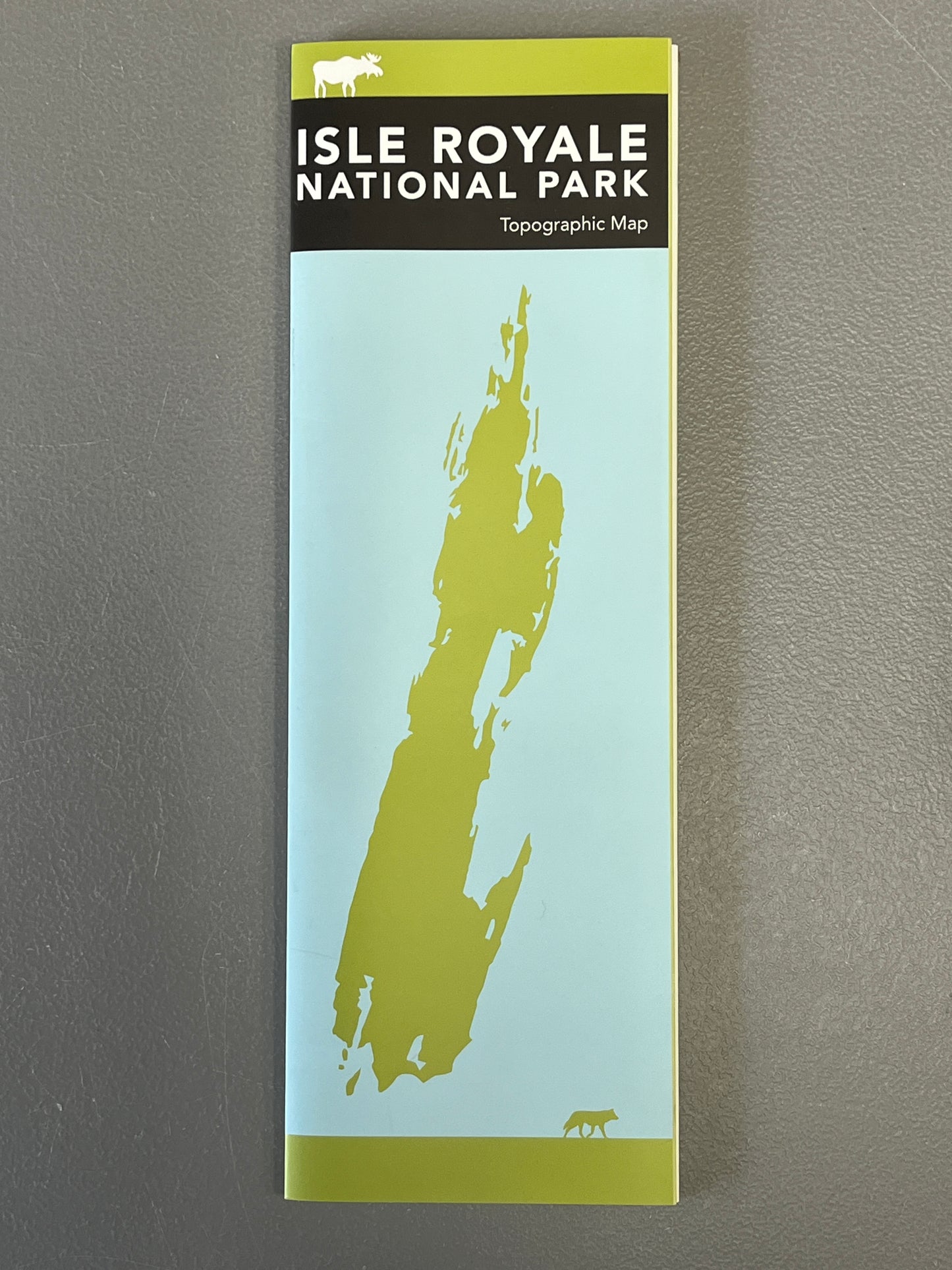 0750 USGS Reduced Size Isle Royale Map