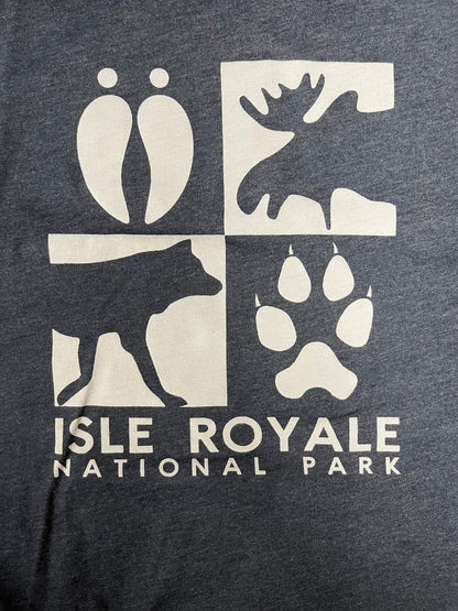 1203 Moose/Wolf Track T shirt