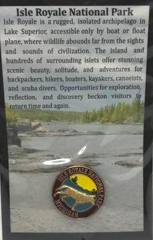 0939 Isle Royale Wolf Pin
