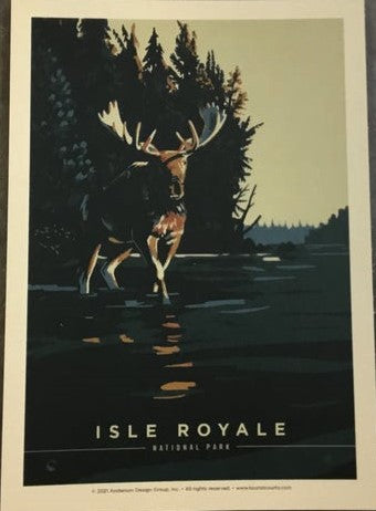 0965CM Chocolate Moose Postcard