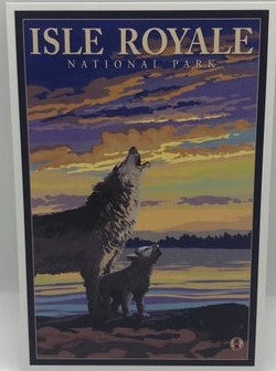 0965W Wolf and Pup Postcard