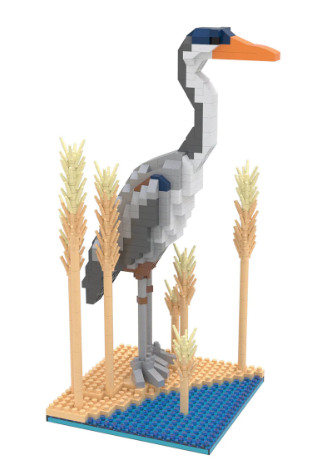 1357 Great Blue Heron Mini Building Blocks