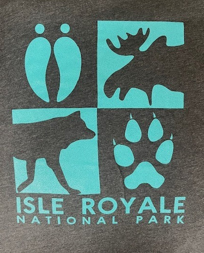 1203 Moose/Wolf Track T shirt