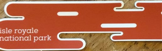 1095R Red island sticker