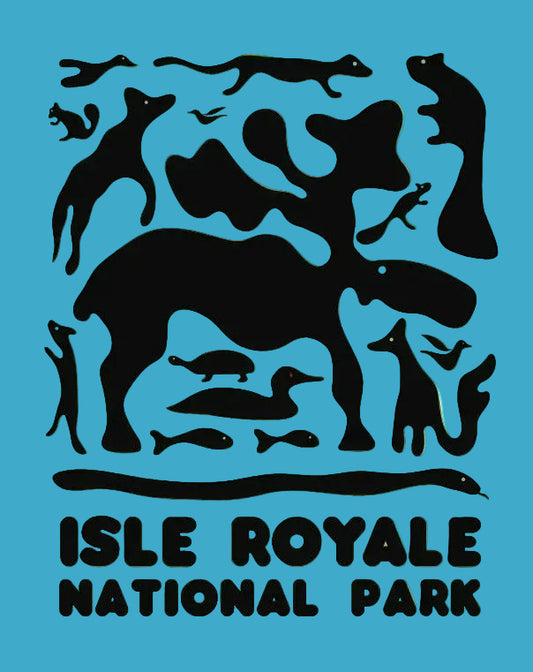 1707 - Isle Royale Critters Kitchen Cloth